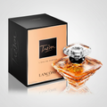 Lancome Tresor perfume bottle and packaging on a white background